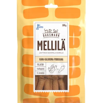 Dagsmark Koiranruoka^Koiran Herkku 100 G Mellilä Kana-kalkkuna-porkkana