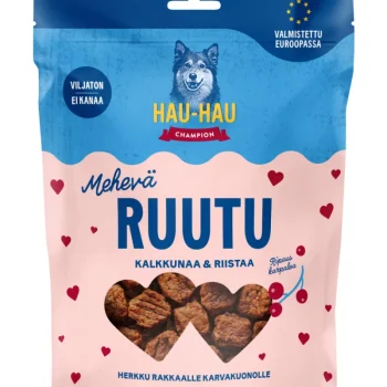 Hau Hau Champion Koiranruoka^Koiran Herkku Hau-Hau 400 G Mehevä Ruutu Kalkkunaa & Riistaa