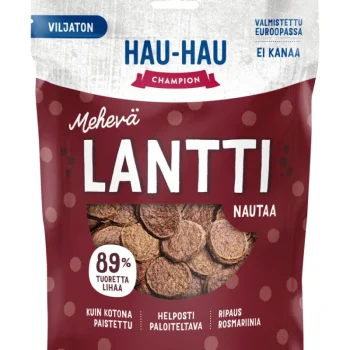 Hau Hau Champion Koiranruoka^Koiran Herkku Hau-Hau 400 G Mehevä Lantti Nautaa