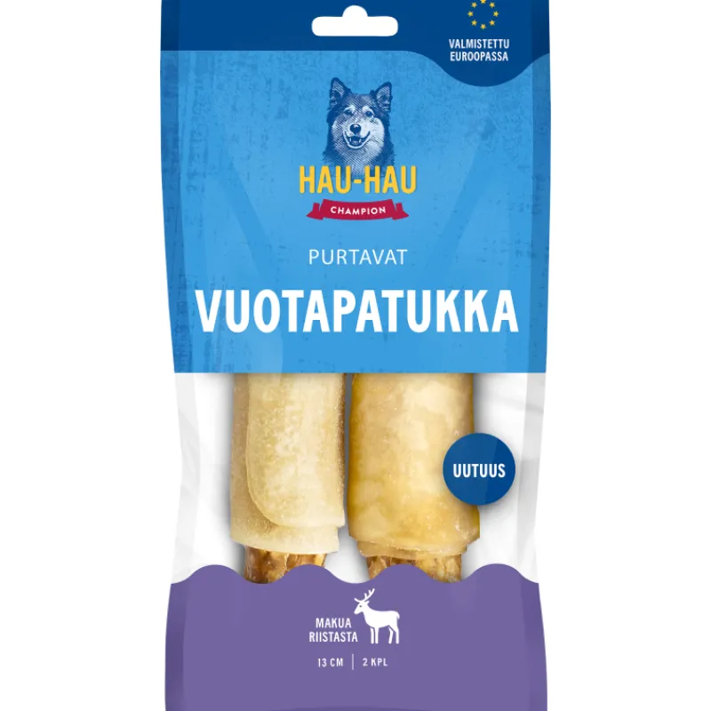 koiran-vuotapatukka-hau-hau-2-cGUCtjbC-0.webp Hau Hau Champion Koiranruoka^Koiran Vuotapatukka Hau-Hau 2 Kpl 100 G Purtavat Sis. Riistaa