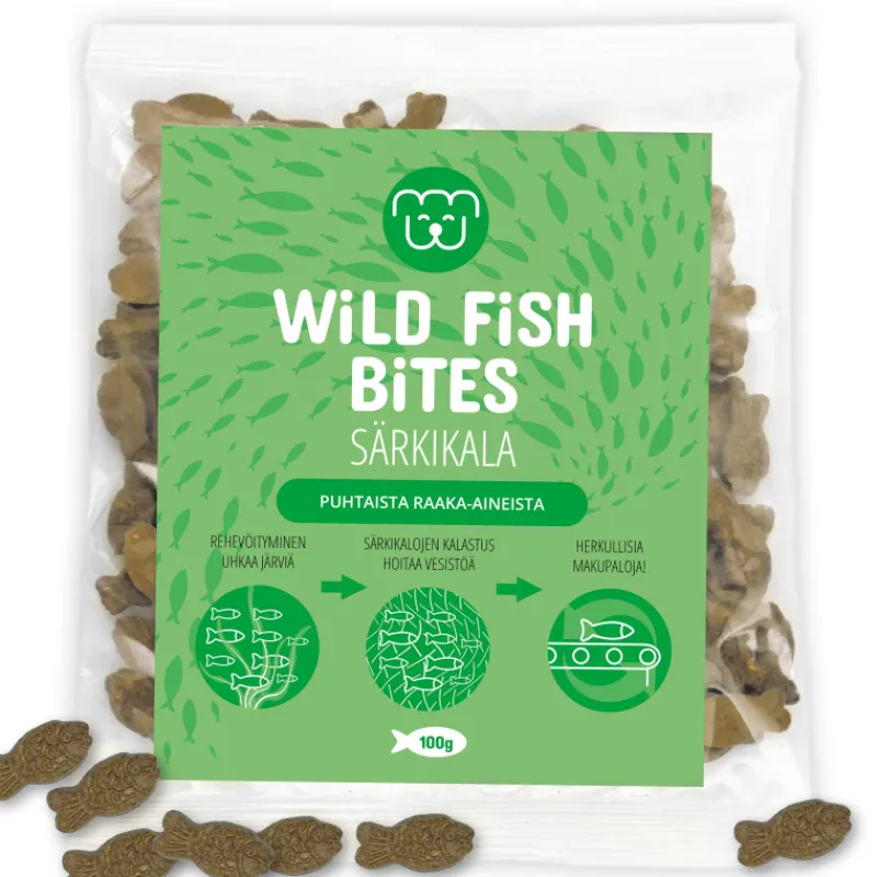 koiranherkku-wild-fish-bites-1-oqiaxGYA-0.webp Wild Fish Bites Koiranruoka^Koiranherkku 100 G Särkikalakeksi