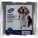 Real Dog Koiratarvikkeet^Koirankakkapussi 3 X 50 Kpl Kahvoilla