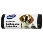 Real Dog Koiratarvikkeet^Koirankakkapussi 50 Kpl Kahvoilla