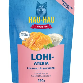 Hau Hau Champion Koiranruoka^Koiranruoka 260 G Lohi-ateria, Annospussi