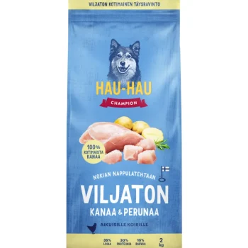 Hau Hau Champion Koiranruoka^Koiranruoka Hau-Hau 2 Kg Viljaton Kanaa Ja Perunaa