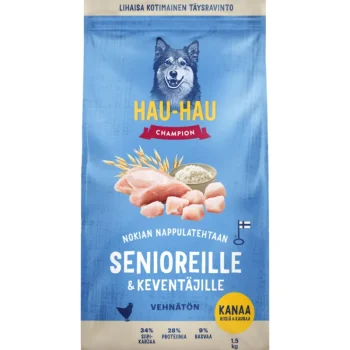 Hau Hau Champion Koiranruoka^Koiranruoka Hau-Hau Champion 1,5 Kg Senioreille & Keventäjille Kana