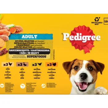 Pedigree Koiranruoka^Koiranruoka 12 X 100 G Siipikarjalajitelma Kastikkeessa