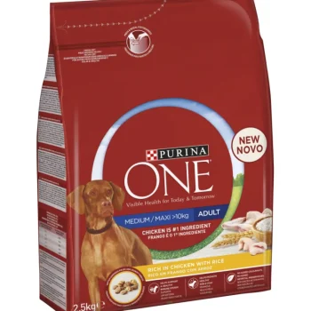 Purina One Koiranruoka^Koiranruoka 2,5 Kg Medium / Maxi Adult Kana & Riisi