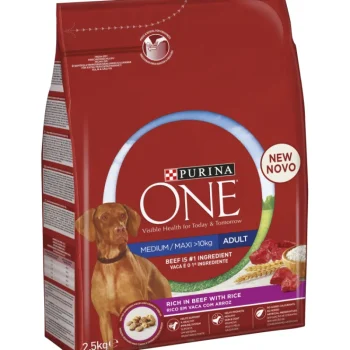 Purina One Koiranruoka^Koiranruoka 2,5 Kg Medium / Maxi Adult Nauta & Riisi