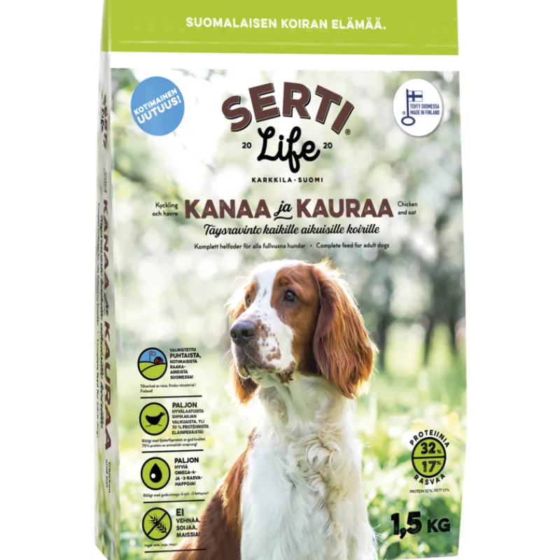 koiranruoka-sertilife-15-kg-ka-pjQUjXkO-0.webp Serti Life Koiranruoka^Koiranruoka SertiLife 1,5 Kg Kana & Kaura