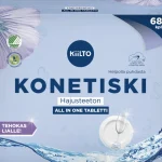 Kiilto Astianpesuaineet^Konetiskitabletti 68 Kpl Hajusteeton