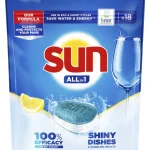 Sun Astianpesuaineet^Konetiskitabletti 18 Kpl All-in-1 Lemon