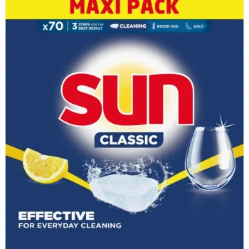 Sun Astianpesuaineet^Konetiskitabletti 70 Kpl Classic Lemon