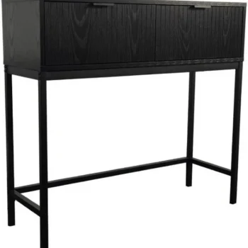 Tenstar Huonekalut-Konsolipöytä 90 X 30 X 84 Cm Siera Musta