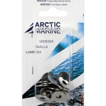 Arctic Marine Naulat Ja Ruuvit-Korialuslevy DIN9021 M6 A4