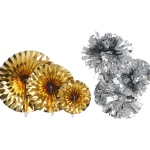 Let's Party Sesonkikoristeet-Koriste 6 Kpl Kulta/hopea