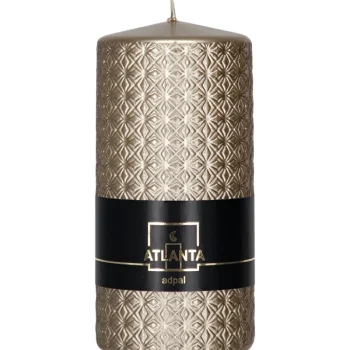 Kynttilänjalat Ja Kynttilät-Koristekynttilä 15 Cm Metalli Beige