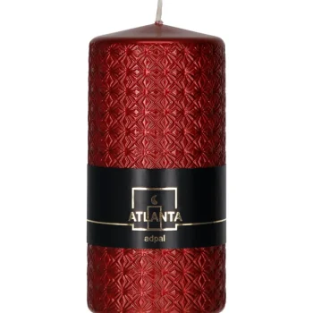 Kynttilänjalat Ja Kynttilät-Koristekynttilä 15 Cm Metalli Punainen