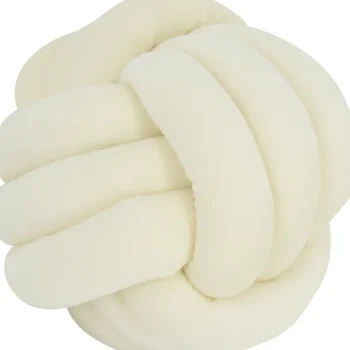 Miny Sisustustyynyt Ja Huovat-Koristetyyny 26 Cm Solmupallo Valkoinen