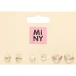 Miny Korut Ja Kellot^Korvakorusetti 3 Paria Kullanvärinen