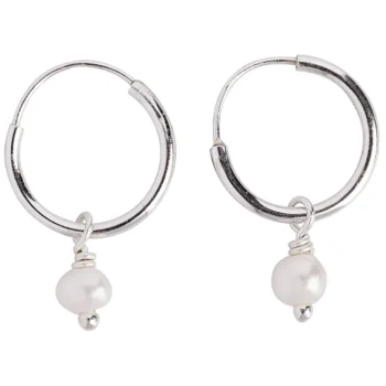 Cailap Korut Ja Kellot^Korvakorut Aito Helmiriipus Hopea