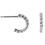 Cailap Korut Ja Kellot^Korvakorut Rengas Kristallikivillä Hopea