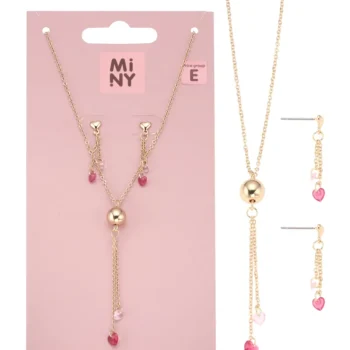 Miny Korut Ja Kellot^Korvakorut Ja Kaulakoru Sydän