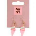 Miny Korut Ja Kellot^Korvakorut Jäätelö Vaaleanpunainen
