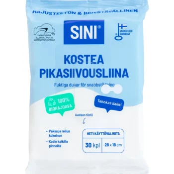 Sini Kodin Puhdistusaineet Ja Ilmanraikastimet^Kostea Pikasiivousliina 30 Kpl