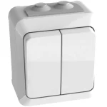 Egant Sähköasennustarvikkeet-Kosteantilan Kytkin Pinta 2/5 Pikaliitos