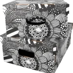 Karto Vaatehuolto Ja -säilytys^Kotilaatikko 2 Kpl Siirtolapuutarha Musta