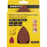 Kraft Sähkötyökalujen Tarvikkeet-Kärkihiomakoneen Hiomapaperisarja 9-osainen, 7 Pölynpoistoreiällä