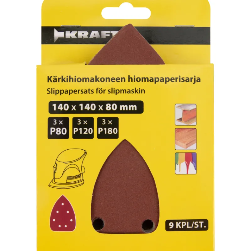 krkihiomakoneen-hiomapaperisar-wigFKNst-0.webp Kraft Sähkötyökalujen Tarvikkeet-Kärkihiomakoneen Hiomapaperisarja 9-osainen, 7 Pölynpoistoreiällä