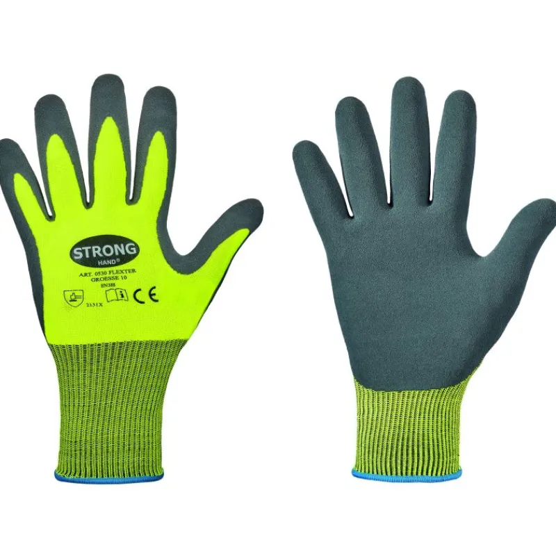 ksine-stronghand-latex-pinta-s-xViFjGfm-0.webp Stronghand Työvaatteet-Käsine Latex-pinta Saumaton Kelt 13G