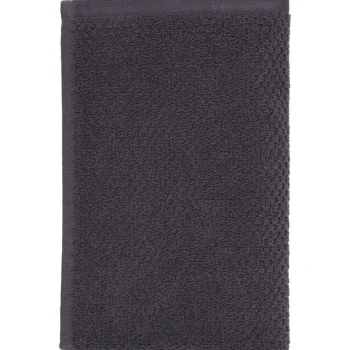 Kotikulta Kylpyhuone- Ja Saunatekstiilit-Käsipyyhe 30 X 50 Cm Ellen Tummanharmaa