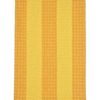 Miny Kylpyhuone- Ja Saunatekstiilit-Käsipyyhe 60 X 60 Cm Raita Keltainen