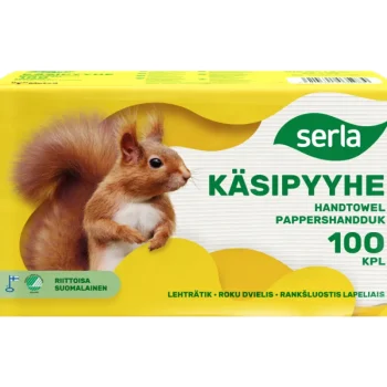 Serla Talouspaperit^Käsipyyhe 100 Kpl Valkoinen