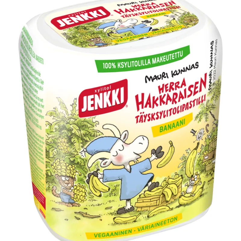 ksylitolipastilli-jenkki-herra-WgpXCzsK-0.webp Jenkki Purukumit^Ksylitolipastilli Herra Hakkarainen 45 G Banaani