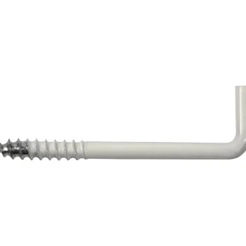 Pisla Ripustus-Kulmakoukku 40 Mm Teräs/valkoinen, 6 Kpl