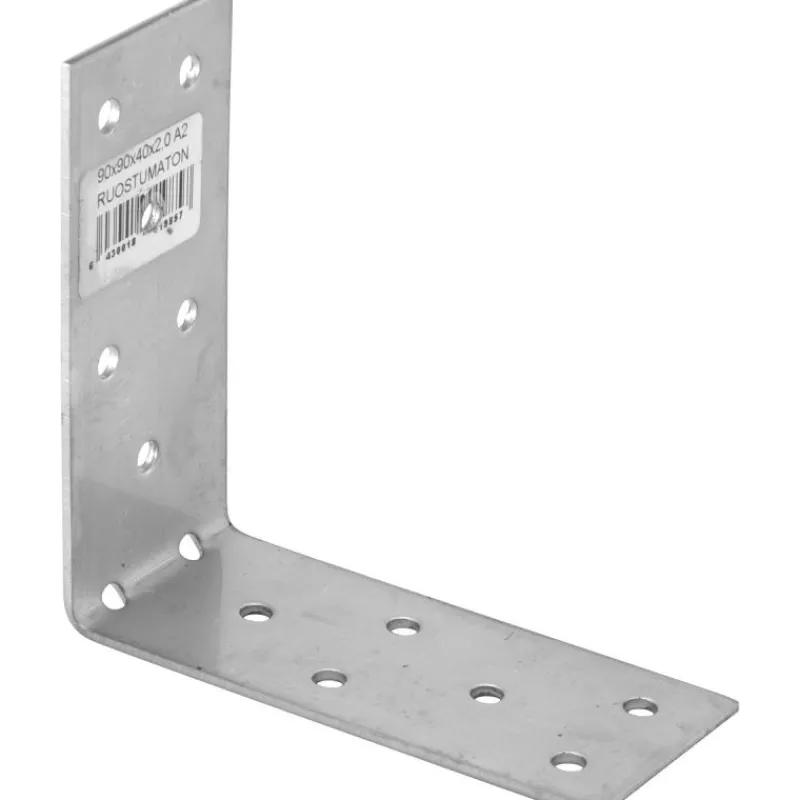 kulmalevy-90-x-90-x-40-x-25-mm-WADLaoOn-0.webp Rakennuskulmat Ja -kiinnikkeet-Kulmalevy 90 X 90 X 40 X 2,5 Mm, A2 Ruostumaton