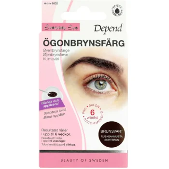 Depend Silmämeikit-Kulmien Kestoväri Ruskeanmusta