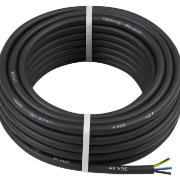 Egant Sähköasennustarvikkeet-Kumikaapeli H05RR-F 3x1,5 10 M Musta