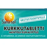 Sana Sol Terveysravinteet Ja -valmisteet^Kurkkutabletti Sana-sol 16 Kpl Mentoli-eukalyptus