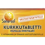Sana Sol Terveysravinteet Ja -valmisteet^Kurkkutabletti Sana-sol 16 Kpl Hunaja-inkivääri