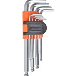 Tactix Käsityökalut-Kuusiokoloavainsarja 1/16