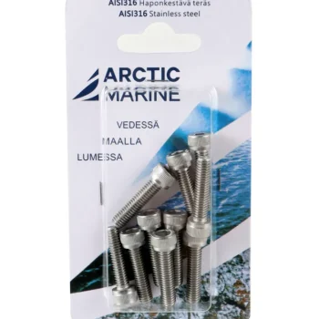Arctic Marine Naulat Ja Ruuvit-Kuusiokoloruuvi DIN 912 M6x25mm A4
