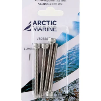 Arctic Marine Naulat Ja Ruuvit-Kuusiokoloruuvi DIN 912 M6x60mm A4