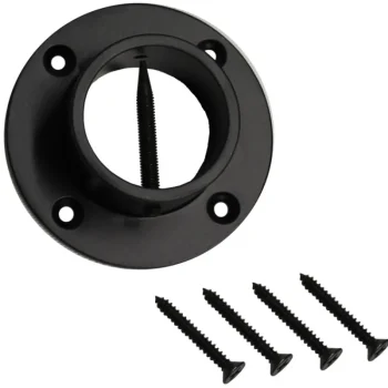 Piippo Kettingit, Köydet Ja Kuormansidonta-Köyden Seinäkiinnike u00d8 36 Mm Pulverimaalattu Musta