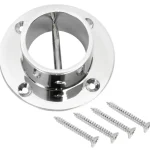 Piippo Kettingit, Köydet Ja Kuormansidonta-Köyden Seinäkiinnike u00d8 36 Mm Kromattu