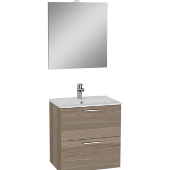 Vitra LVI-Kylpyhuonekalustesetti 3in1 Mia 60 Cm Tammi